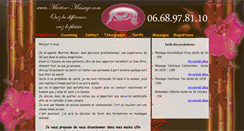 Desktop Screenshot of martine-massage.com